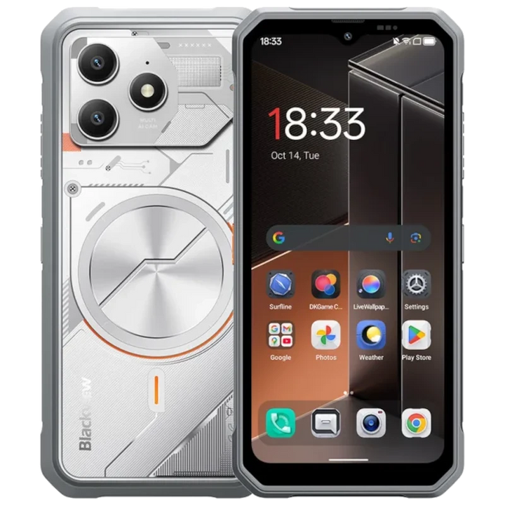 Blackview Fort 100 128 GB Branco Tripla certificação de resistência 8 GB de RAM Bateria de 5000 mAh