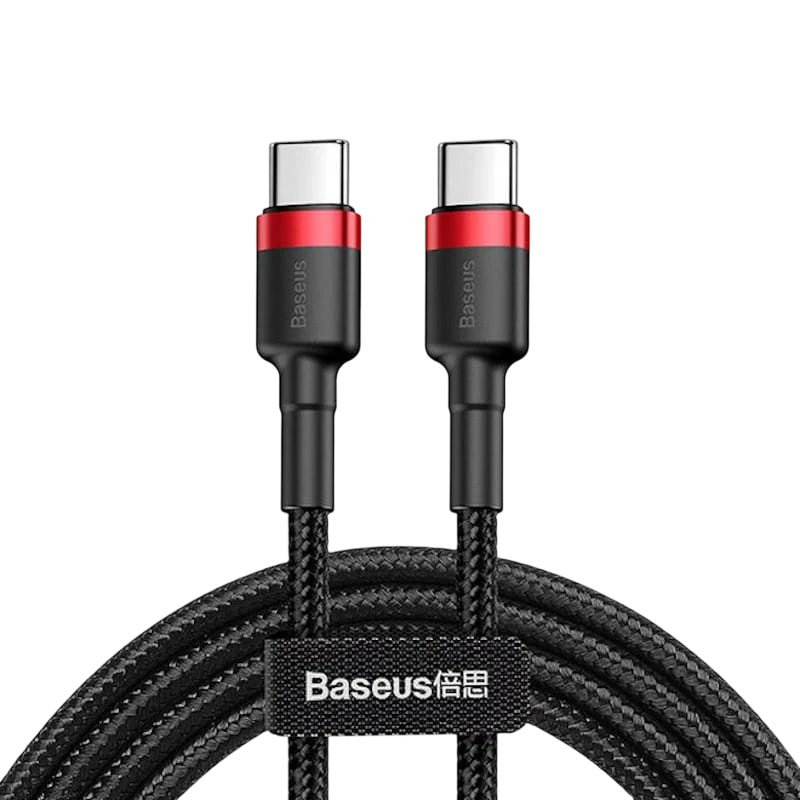 Cabo Baseus USB tipo C para USB tipo C 60W 1M