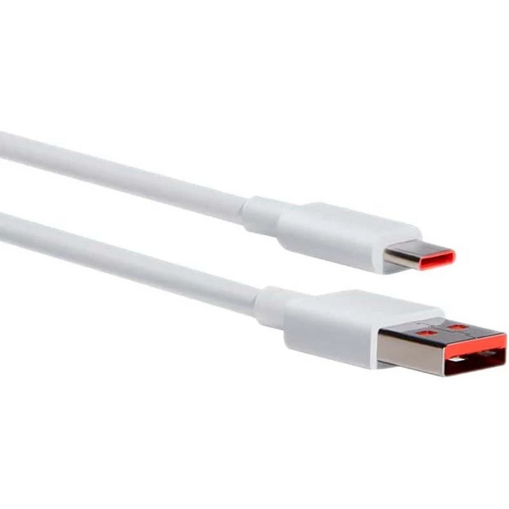 Cabo Xiaomi 6A USB Tipo A a USB Tipo C 1m Branco