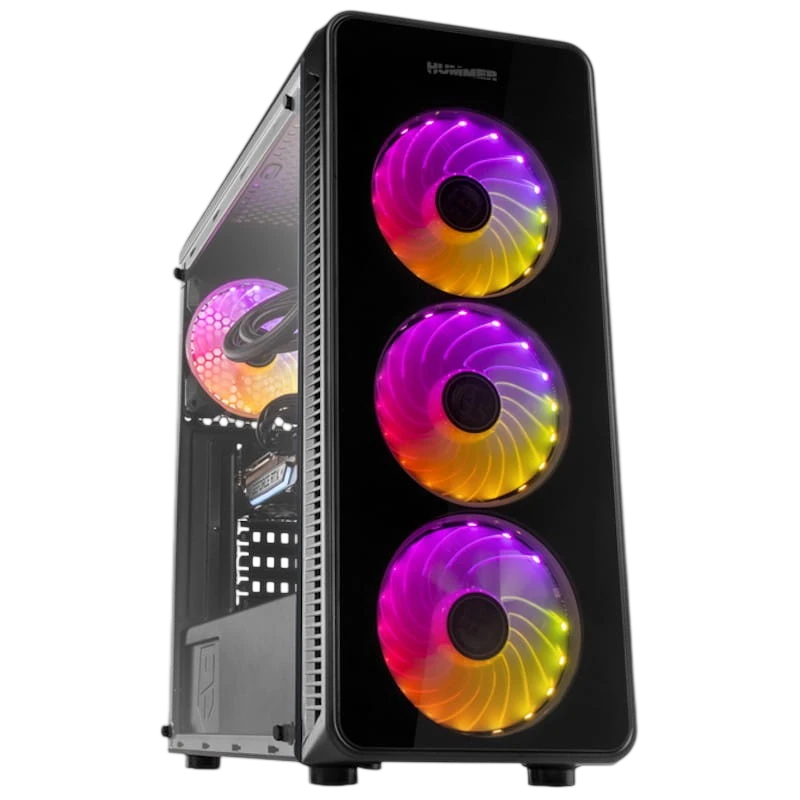 Caixa PC NOX Hummer TGM ARGB Vidro temperado USB 3.0