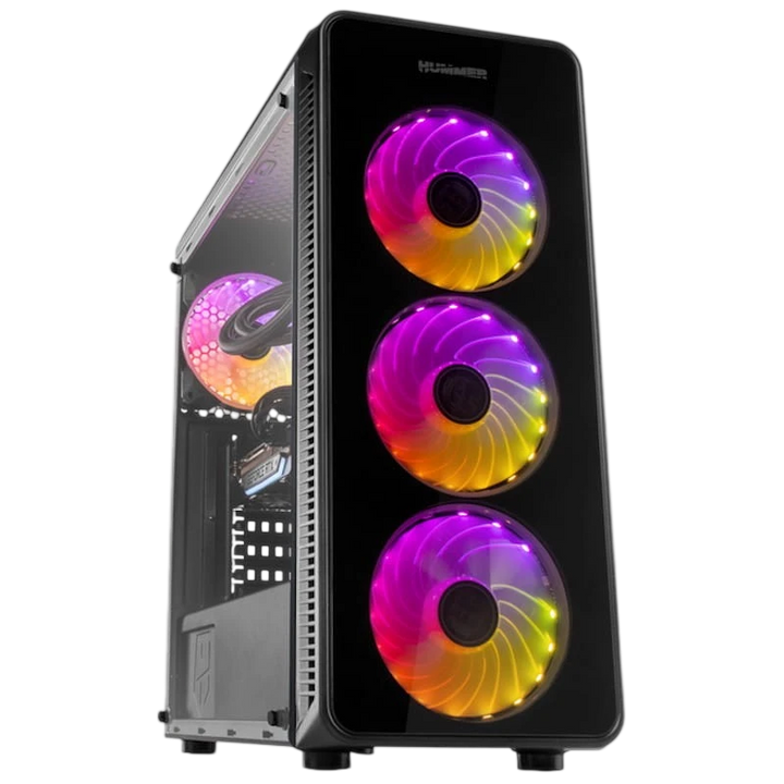 Caixa PC NOX Hummer TGM ARGB Vidro temperado USB 3.0