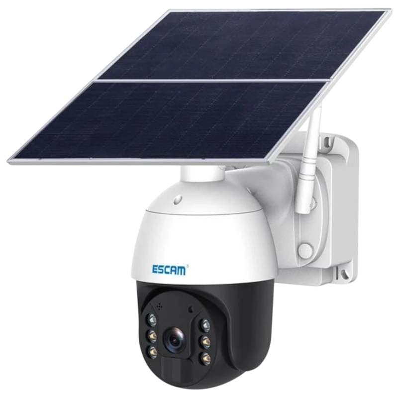 Câmera de segurança IP Escam QF724 Solar 4G/LTE 24 horas de gravação Branco
