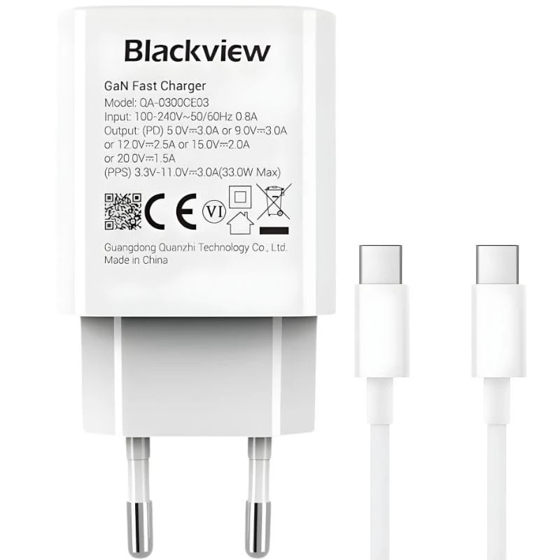 Blackview 33W USB-C carregamento rápido - Carregador de parede Pack