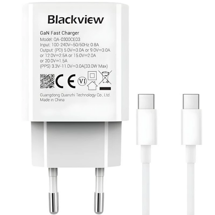 Blackview 33W USB-C carregamento rápido - Carregador de parede Pack