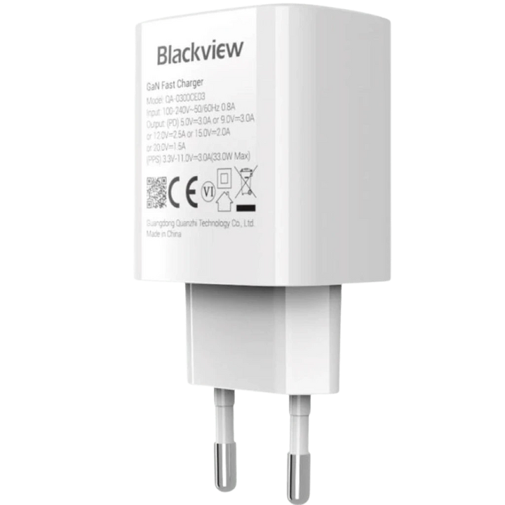 Blackview 33W USB-C carregamento rápido - Carregador de parede Pack