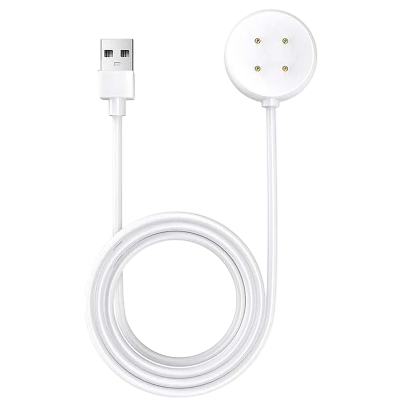 Carregador para Google Pixel Watch 3 / Pixel Watch 2 / Fitbit Versa 4 / Versa 3 Branco USB-A Compatível