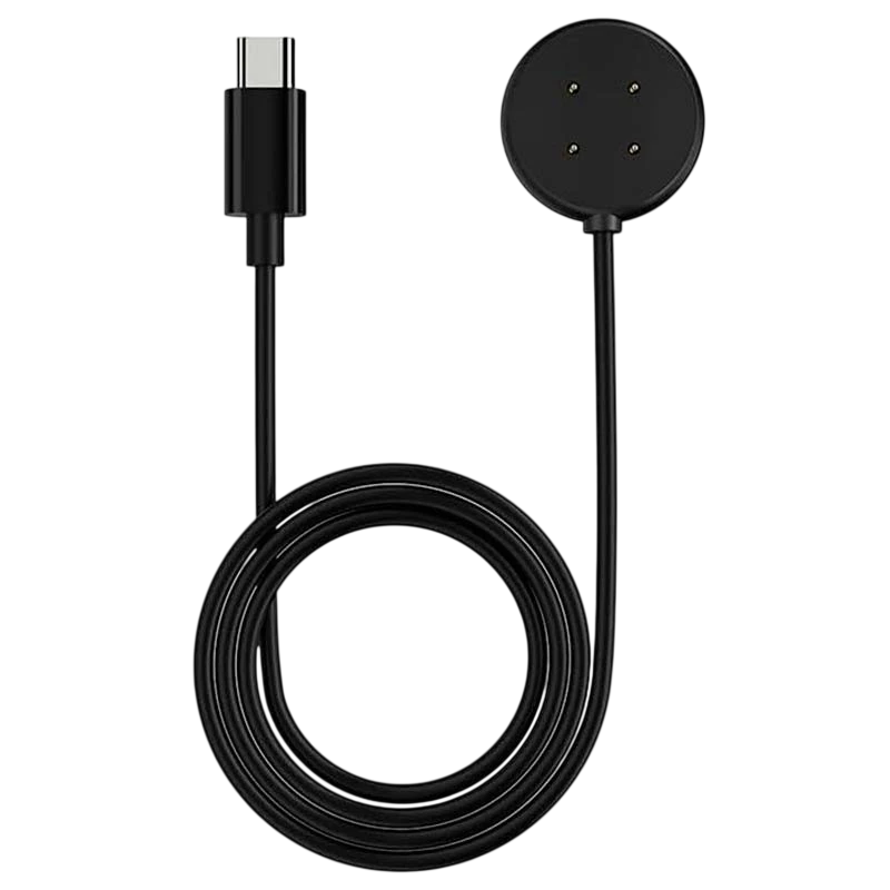 Carregador para Google Pixel Watch 3 / Pixel Watch 2 / Fitbit Versa 4 / Versa 3 Preto USB-C Compatível