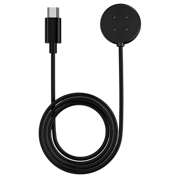 Carregador para Google Pixel Watch 3 / Pixel Watch 2 / Fitbit Versa 4 / Versa 3 Preto USB-C Compatível