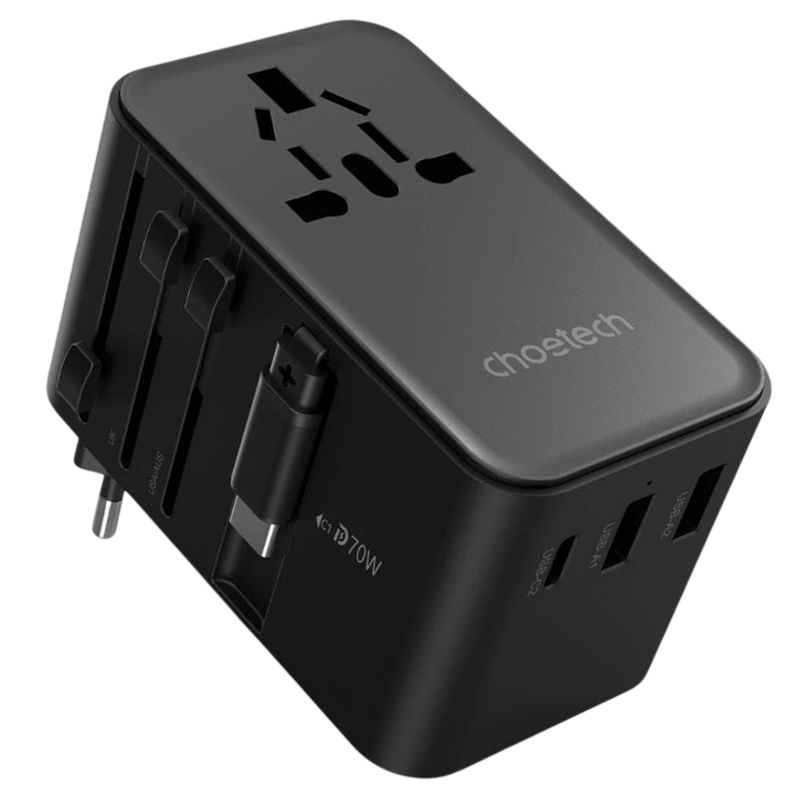 Adaptador de viagem Choetech 70 W com cabo USB-C
