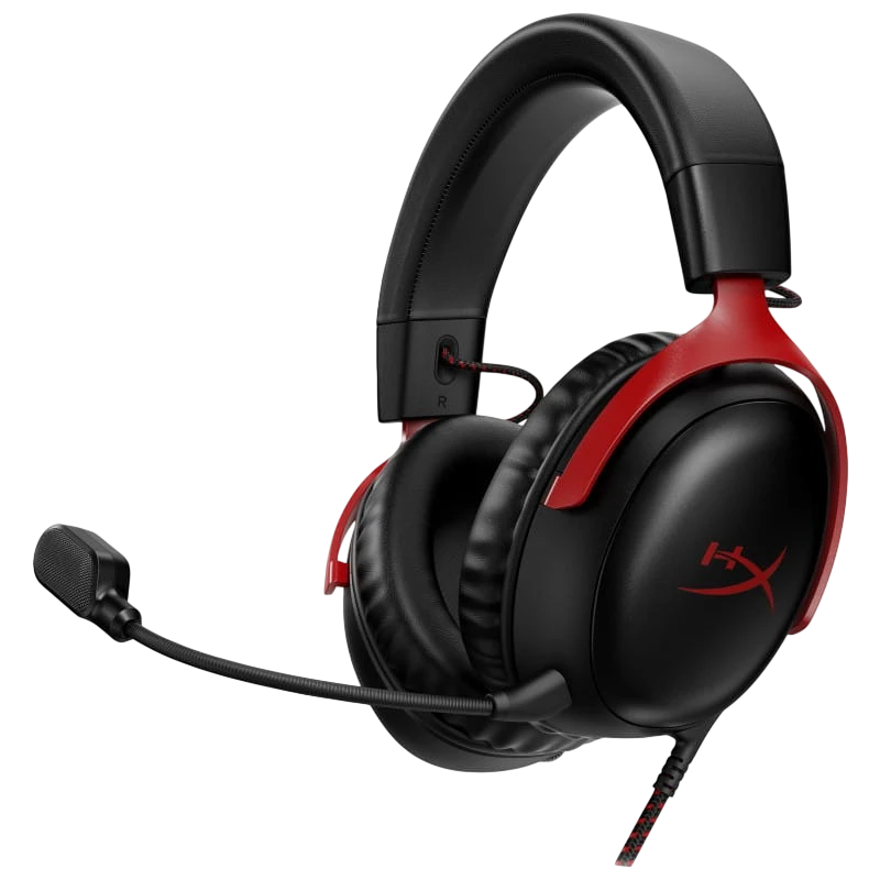 HyperX Cloud III Preto e Vermelho