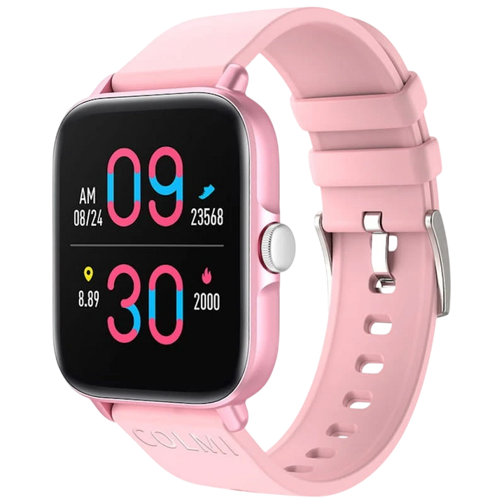 Colmi P28 Plus Rosa Pulseira de Silicone Rosa - Relógio inteligente