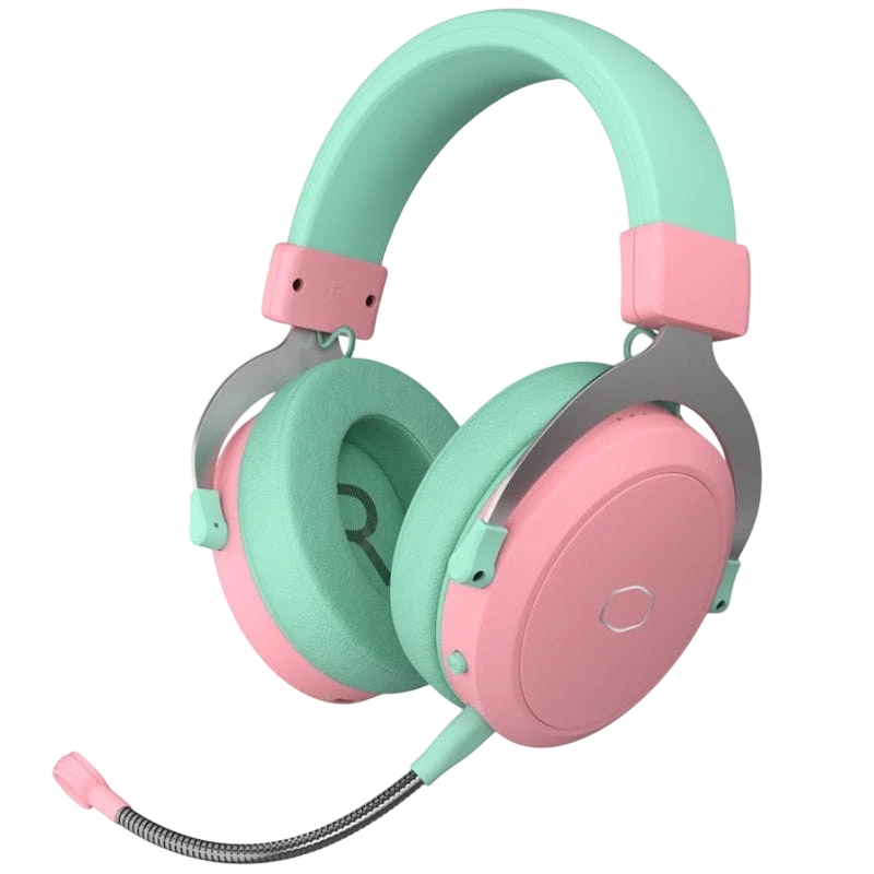 Cooler Master CH351-MC Rosa/Verde - Auscultadores para jogos