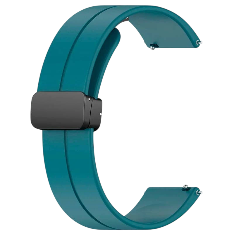 Pulseira Universal Fecho Magnético 22mm Azul para Smartwatch Xiaomi/Amazfit/Samsung/Huawei/Realme/Ticwatch