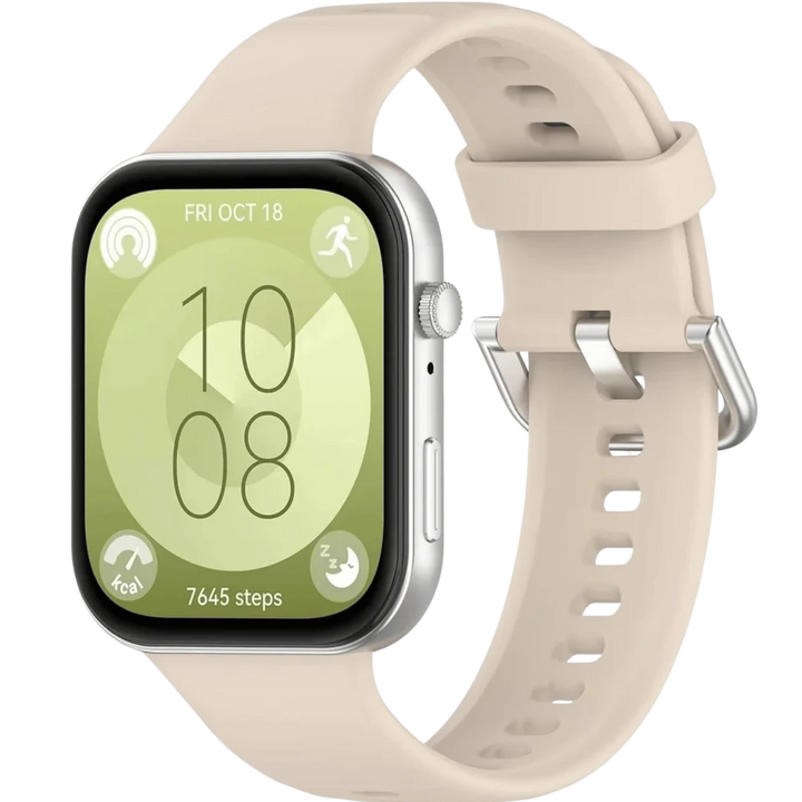 Pulseira de silicone Huawei Watch Fit 5 / 5 Pro Bege