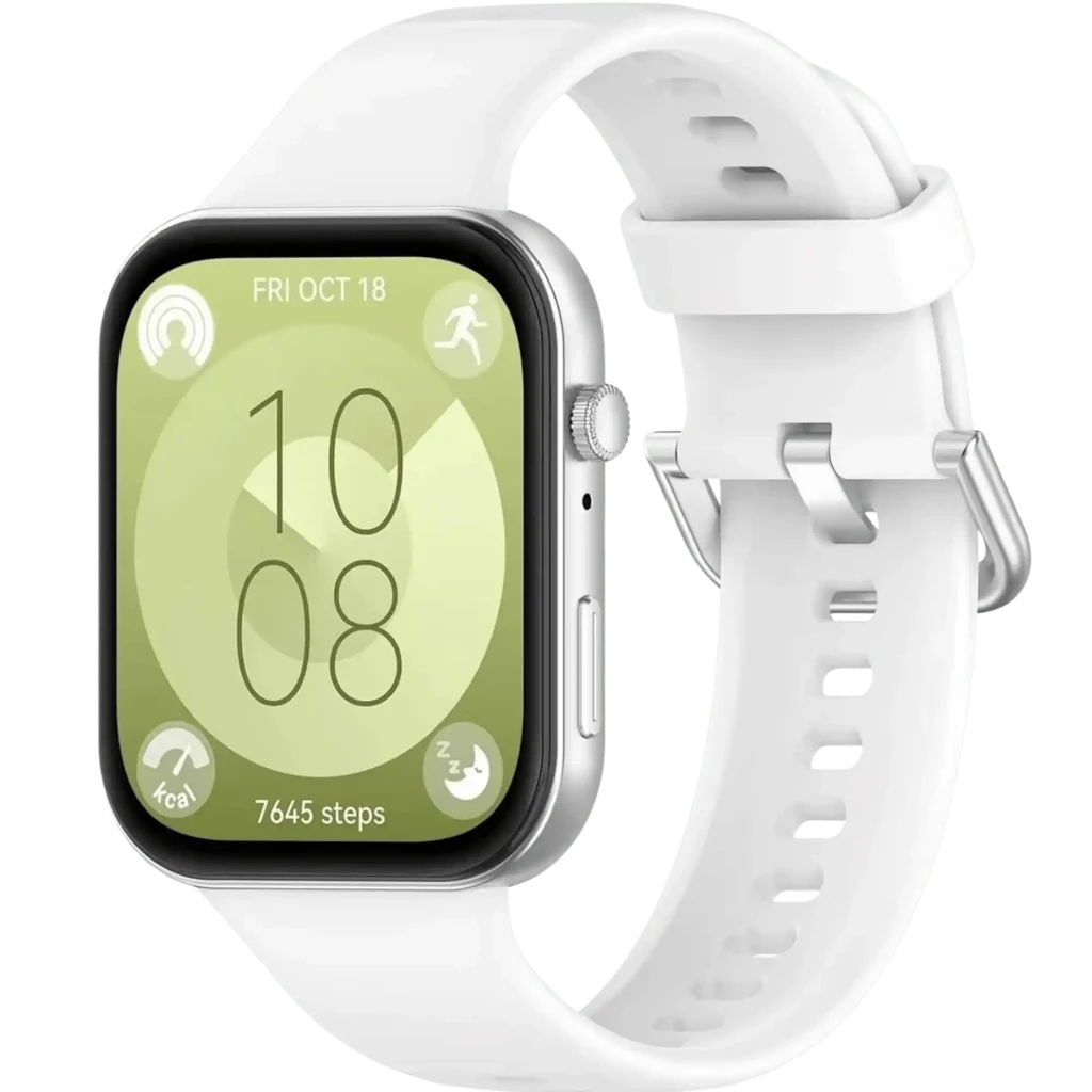 Pulseira de silicone Huawei Watch Fit 5 / 5 Pro Branco