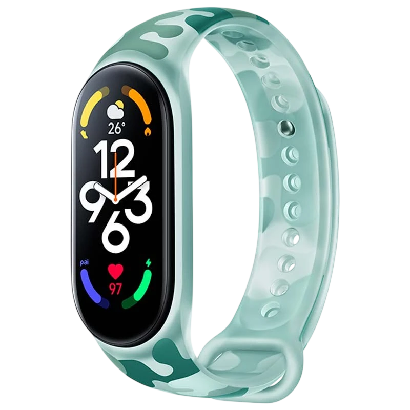 Pulseira Camuflagem Original Xiaomi Smart Band 7 Verde