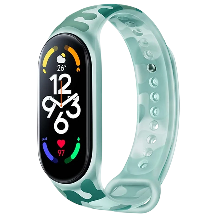 Pulseira Camuflagem Original Xiaomi Smart Band 7 Verde