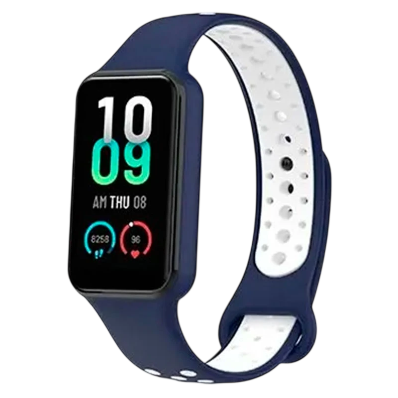 Pulseira Xiaomi Mi Smart Band 8 Active / Redmi Smart Band 2 Dual Color Azul+Branco