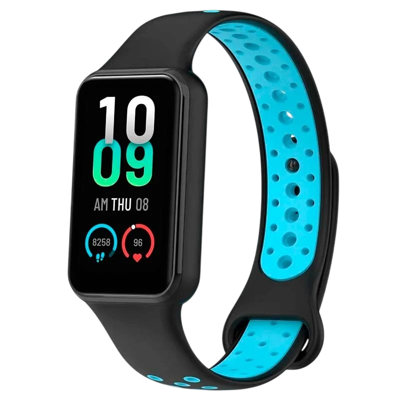 Pulseira Xiaomi Mi Smart Band 8 Active / Redmi Smart Band 2 Dual Color Preto+Azul