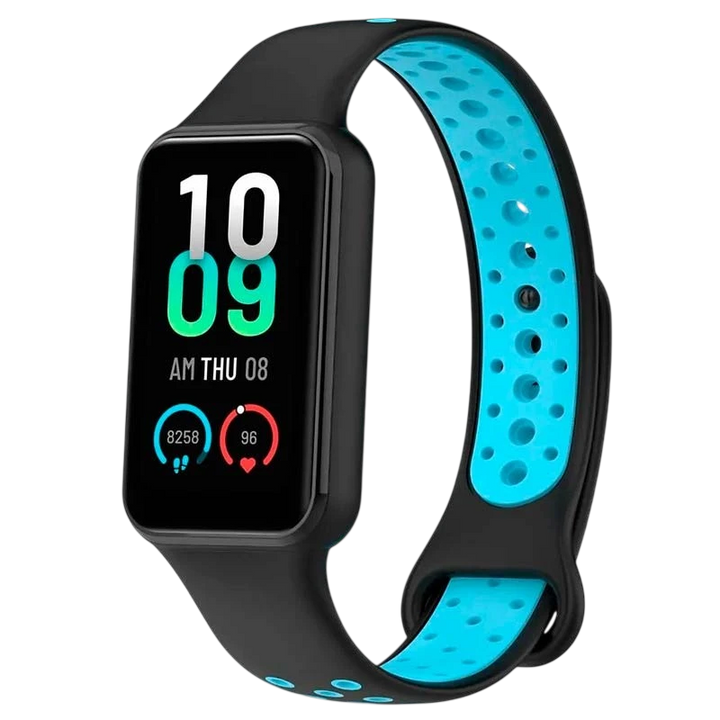 Pulseira Xiaomi Mi Smart Band 8 Active / Redmi Smart Band 2 Dual Color Preto+Azul