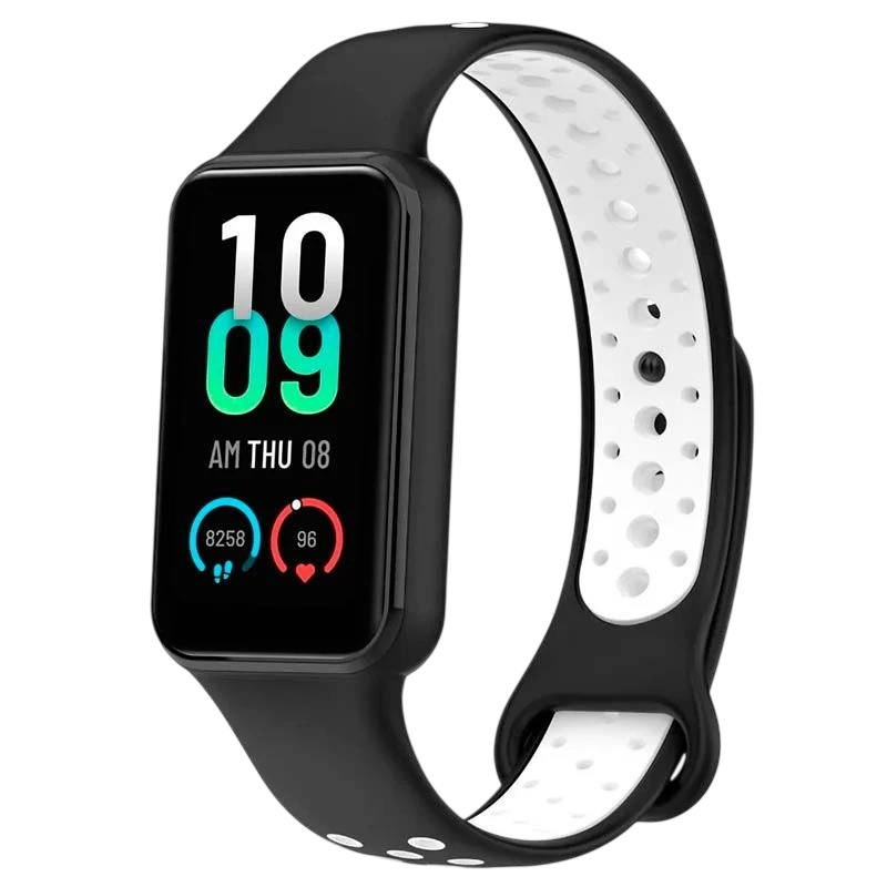 Pulseira Xiaomi Mi Smart Band 8 Active / Redmi Smart Band 2 Dual Color Preto+Branco