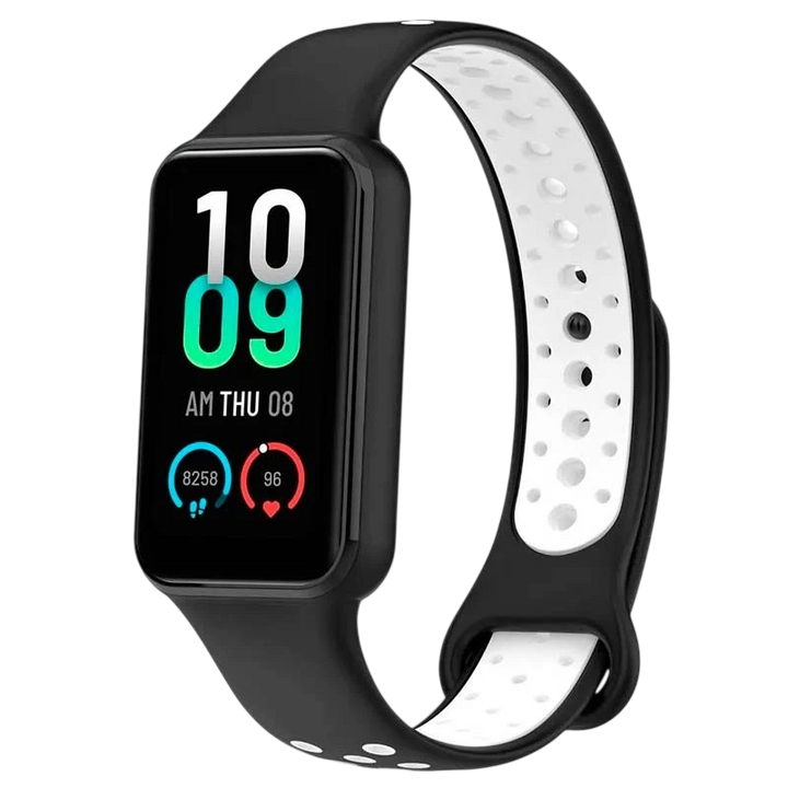 Pulseira Xiaomi Mi Smart Band 8 Active / Redmi Smart Band 2 Dual Color Preto+Branco