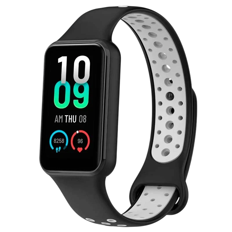 Pulseira Xiaomi Mi Smart Band 8 Active / Redmi Smart Band 2 Dual Color Preto+Cinzento