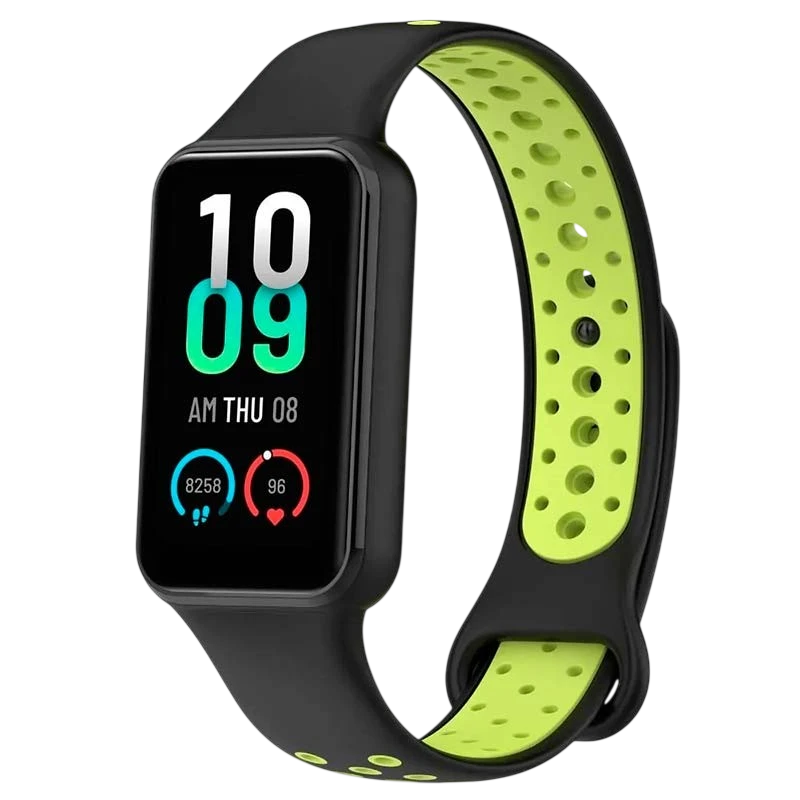 Pulseira Xiaomi Mi Smart Band 8 Active / Redmi Smart Band 2 Dual Color Preto+Verde