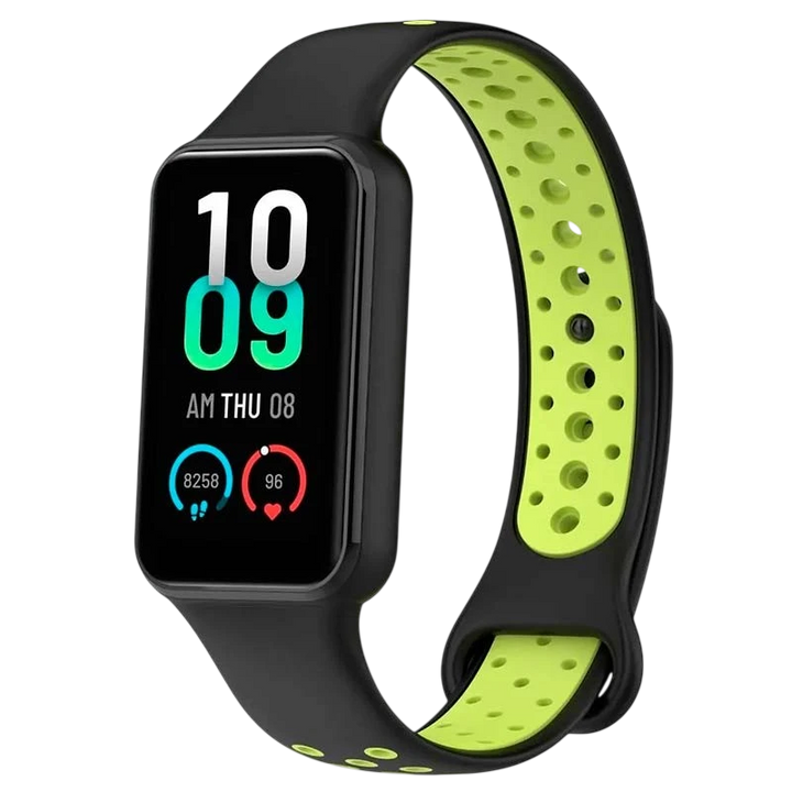 Pulseira Xiaomi Mi Smart Band 8 Active / Redmi Smart Band 2 Dual Color Preto+Verde