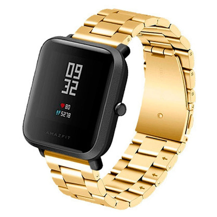 Pulseira Universal Metal Elos 20mm para Smartwatch Xiaomi/Amazfit/Samsung/Huawei/Realme/Ticwatch