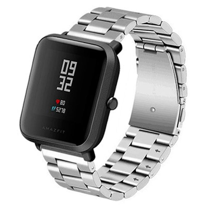 Pulseira Universal Metal Elos 20mm para Smartwatch Xiaomi/Amazfit/Samsung/Huawei/Realme/Ticwatch