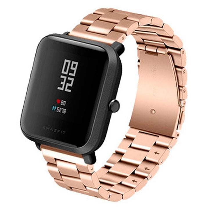 Pulseira Universal Metal Elos 20mm para Smartwatch Xiaomi/Amazfit/Samsung/Huawei/Realme/Ticwatch
