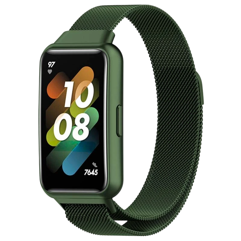 Pulseira Huawei Band 7 Milanesa Magnética Verde Floresta