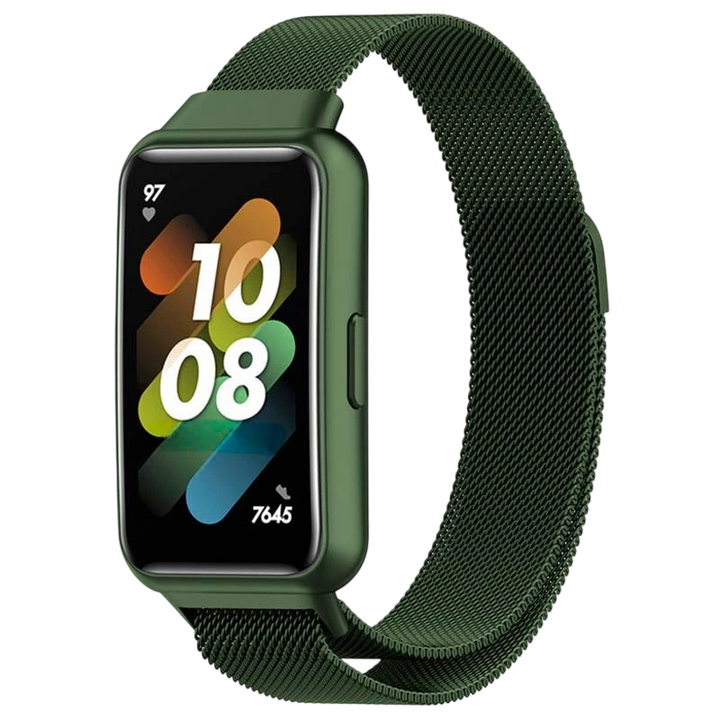 Pulseira Huawei Band 7 Milanesa Magnética Verde Floresta