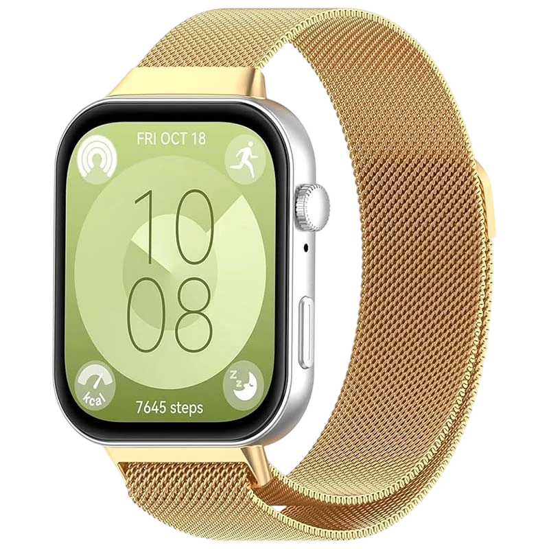 Pulseira Milanesa Magnética Huawei Watch Fit 3 Dourado