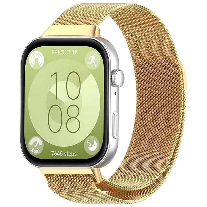 Pulseira Milanesa Magnética Huawei Watch Fit 3 Dourado