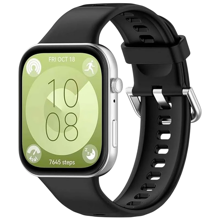 Pulseira de silicone Huawei Watch Fit 5 / 5 Pro Preto