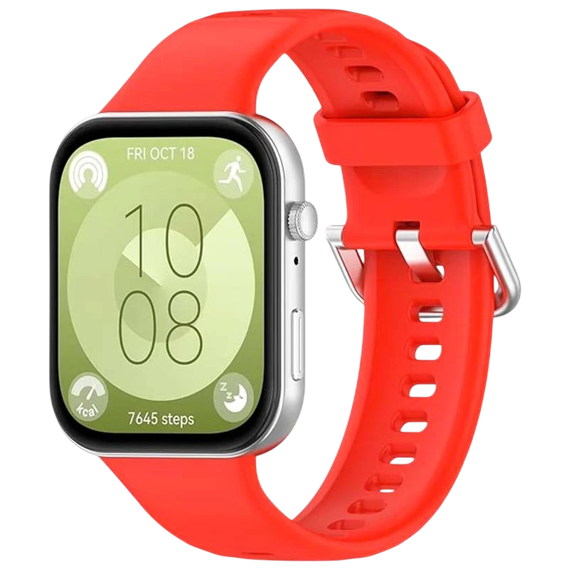 Pulseira de silicone Huawei Watch Fit 3 Vermelho