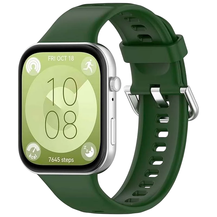 Pulseira de silicone Huawei Watch Fit 3 Verde Escuro