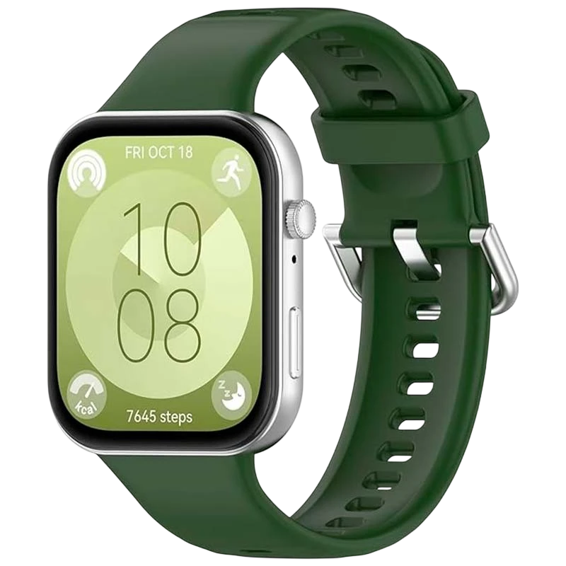Pulseira de silicone Huawei Watch Fit 5 / 5 Pro Verde Escuro