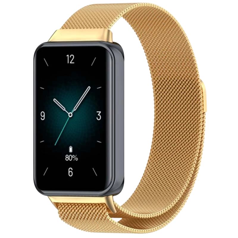 Pulseira Milanesa Magnética Huawei Band 8 / Huawei Band 9 / Honor Band 9 Dourado