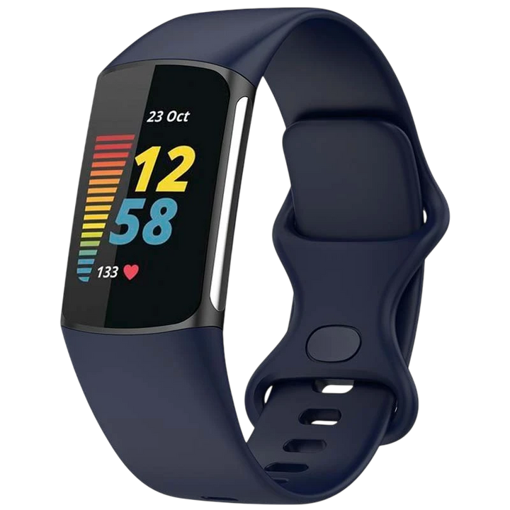 Pulseira de silicone Fitbit Charge 5 / Charge 6 Azul Escuro