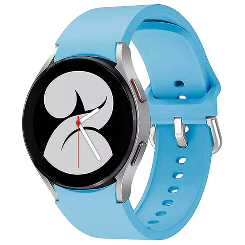 Pulseira de silicone Samsung Galaxy Watch 4/5/6 Azul Claro