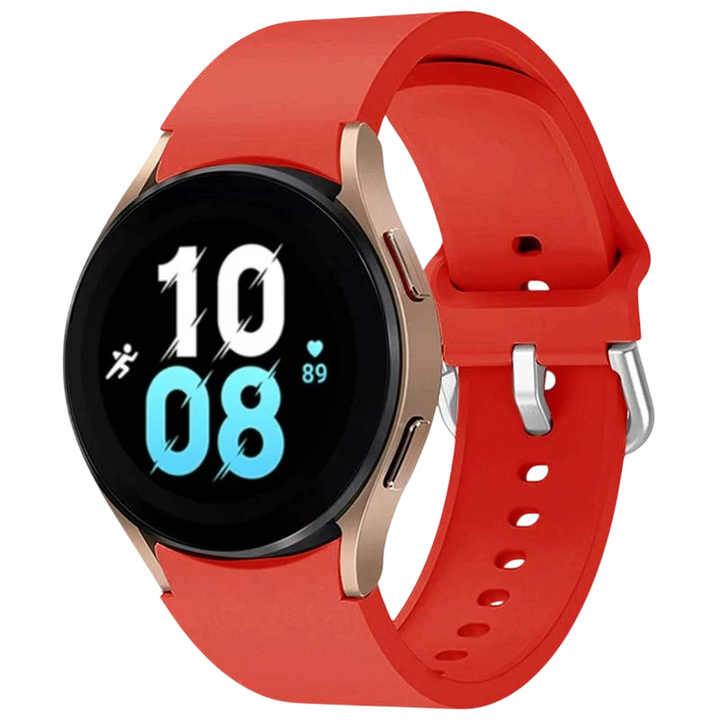 Pulseira de silicone Samsung Galaxy Watch 4/5/6 Vermelho