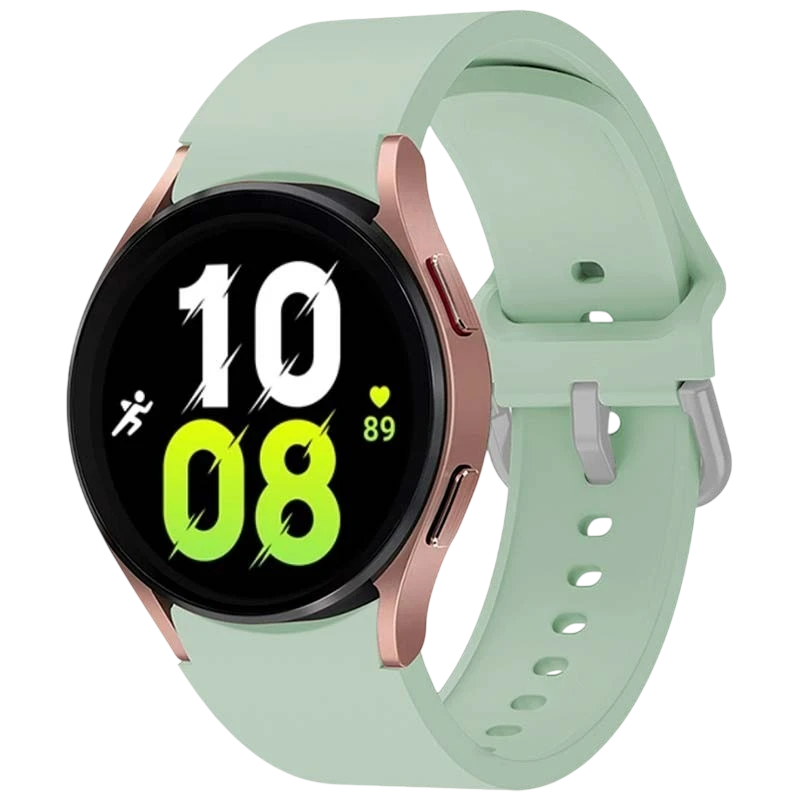 Pulseira de silicone Samsung Galaxy Watch 4/5/6 Verde Claro