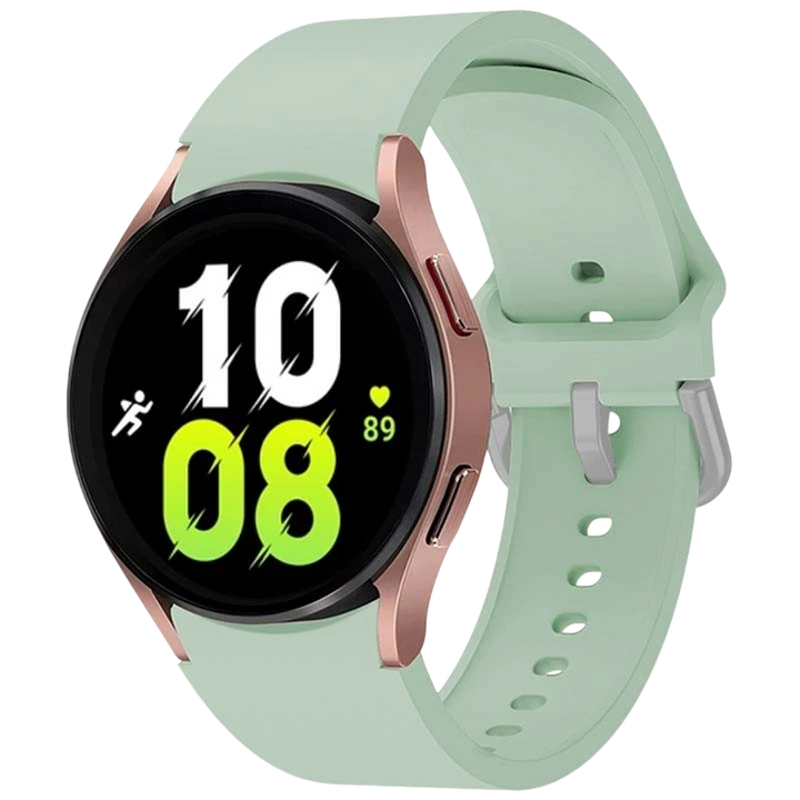 Pulseira de silicone Samsung Galaxy Watch 4/5/6 Verde Claro