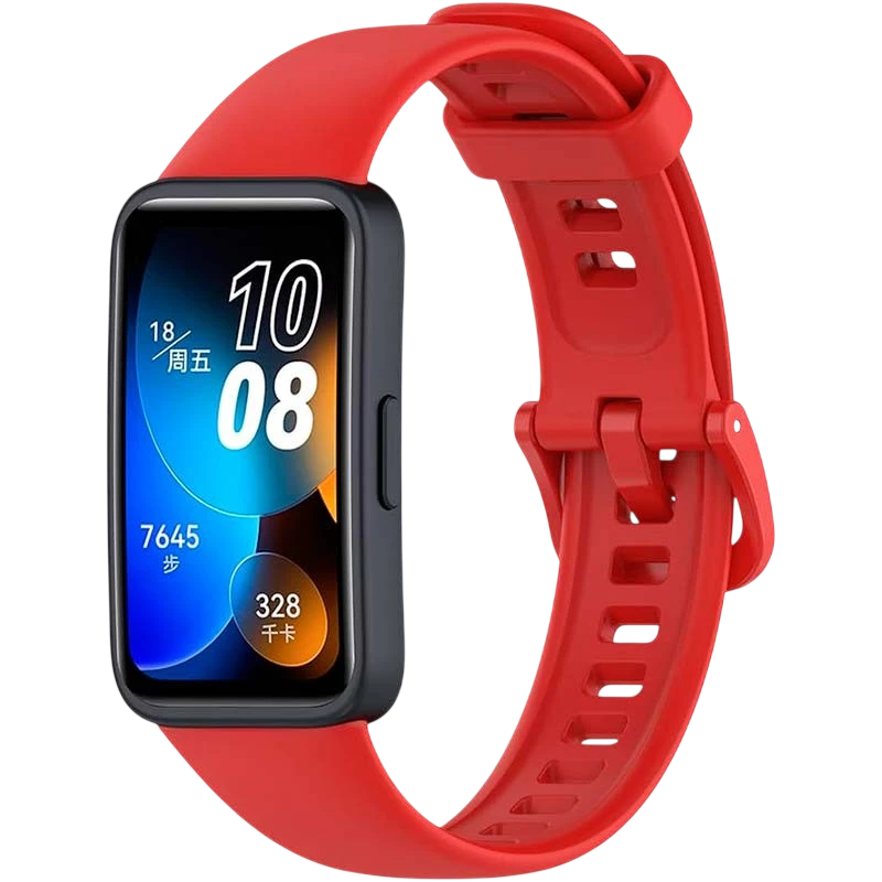 Pulseira Huawei Band 8 / Huawei Band 9 / Honor Band 9 Silicone Vermelho