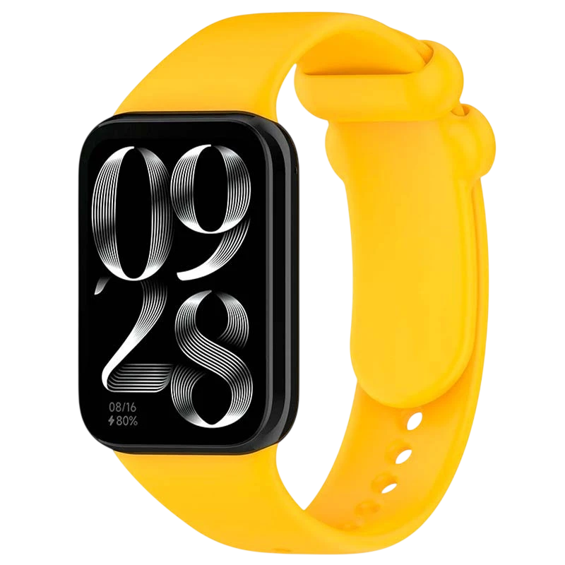 Pulseira Xiaomi Mi Smart Band 9 Pro / Band 8 Pro / Redmi Watch 4 / Redmi Watch 5 / Redmi Watch 6 / Xiaomi Smart Band 10 Pro Silicone Amarelo