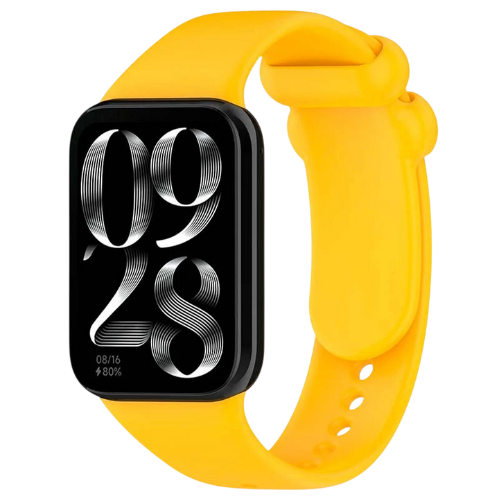 Pulseira Xiaomi Mi Smart Band 9 Pro / Band 8 Pro / Redmi Watch 4 / Redmi Watch 5 / Redmi Watch 6 / Xiaomi Smart Band 10 Pro Silicone Amarelo