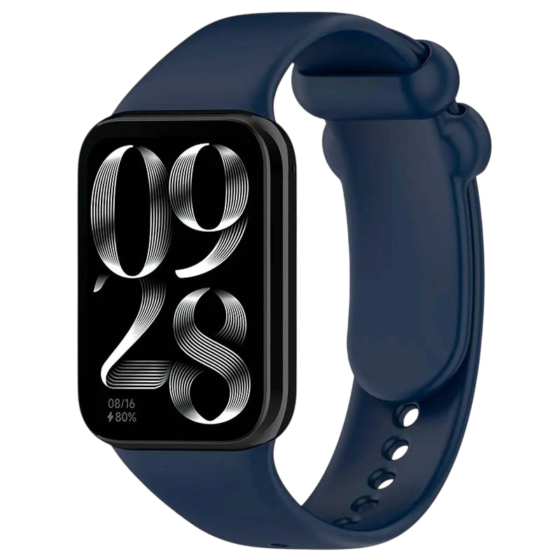 Pulseira Xiaomi Mi Smart Band 9 Pro / Band 8 Pro / Redmi Watch 4 / Redmi Watch 5 / Redmi Watch 6 / Xiaomi Smart Band 10 Pro Silicone Azul Marinho